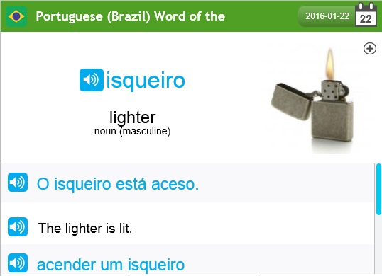 Vocabulary on Portuguese Pod